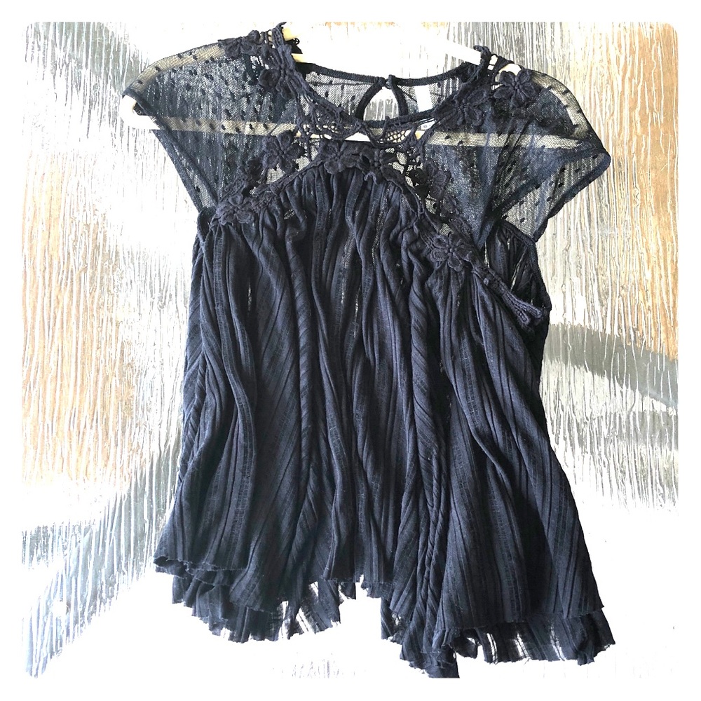 Free People | Lace Accent Swing Tank